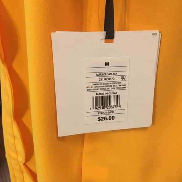 Victoria Beckhman Yellow Top - Picture 6 of 6